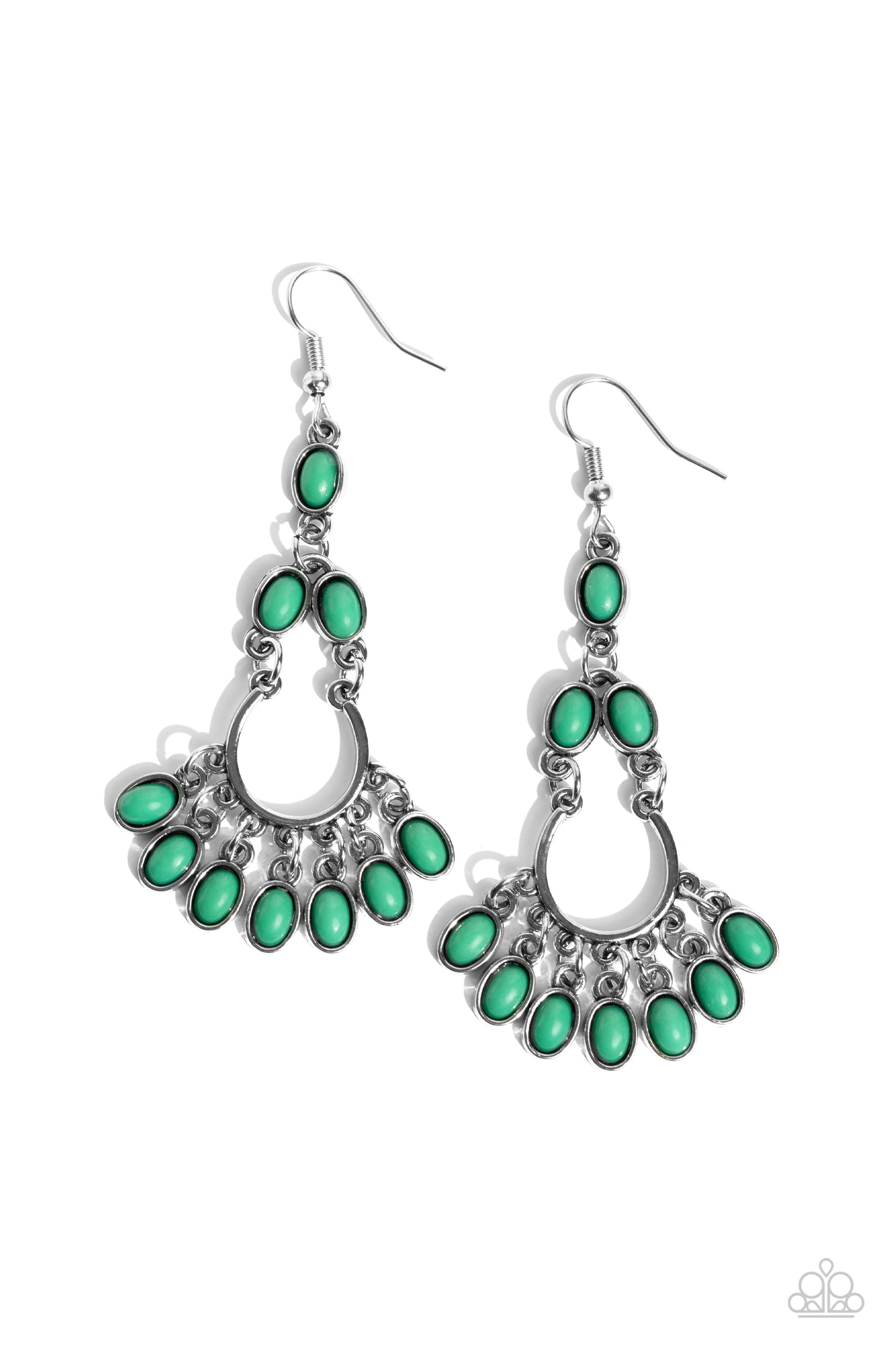 Girly Girl Getup - Green Earring