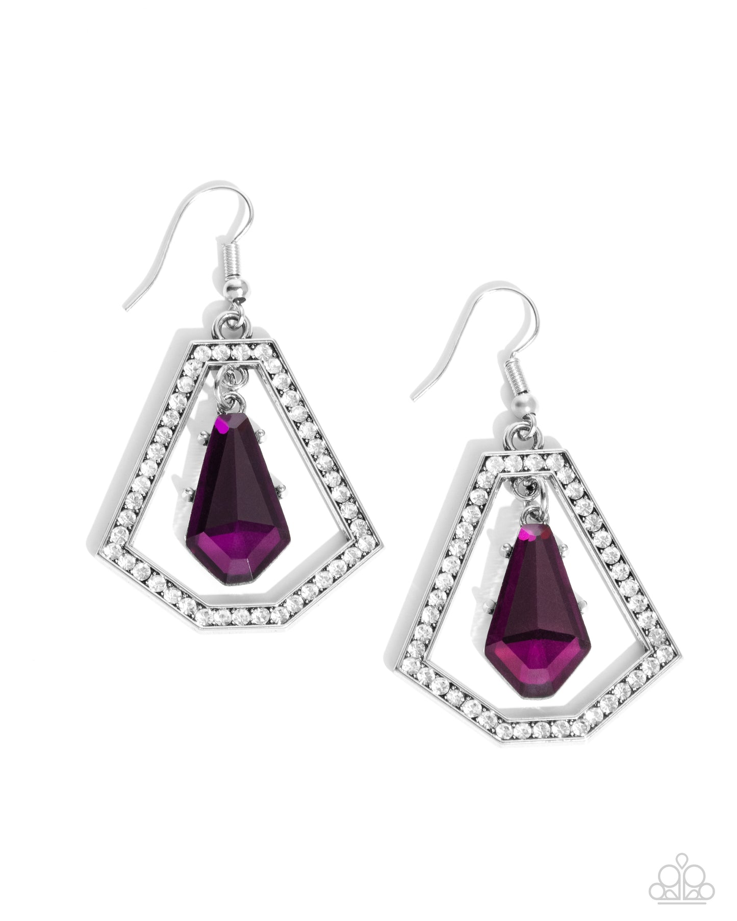 Poshly Photogenic - Purple Earring