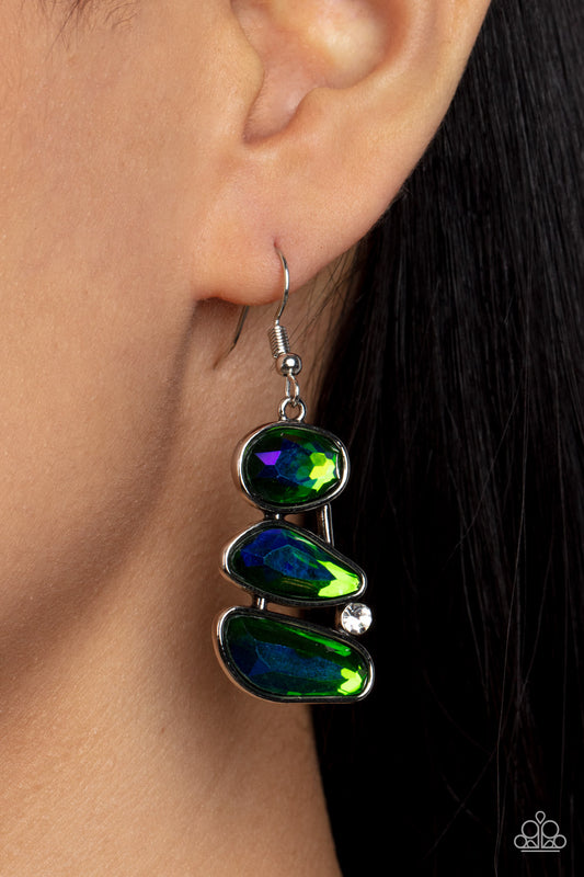 Gem Galaxy - Green Earring