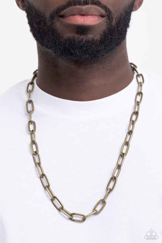 Urban Quarterback - Brass Necklace