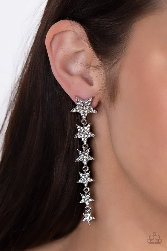 Americana Attitude - White Earring