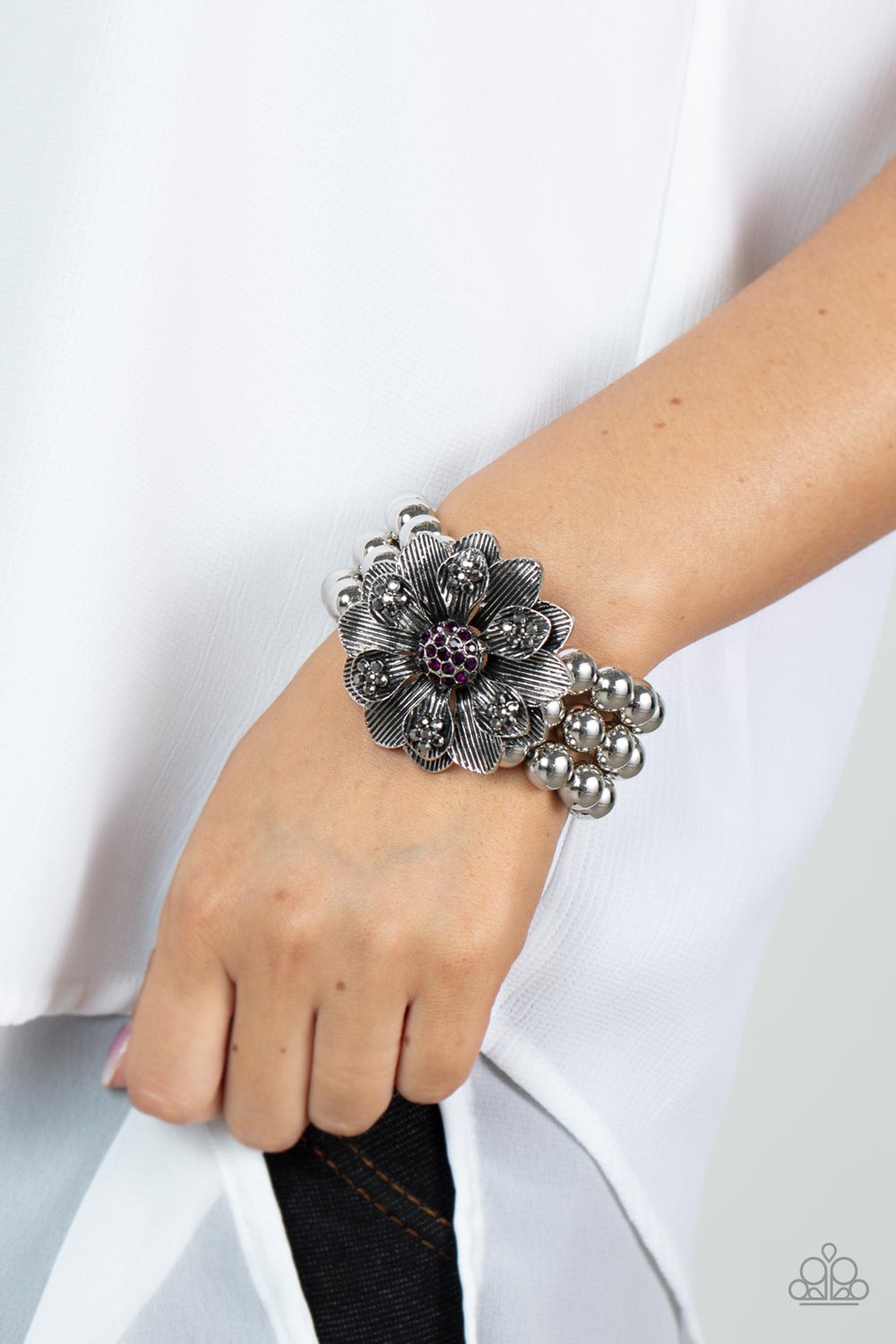 Botanical Bravado - Purple Bracelet