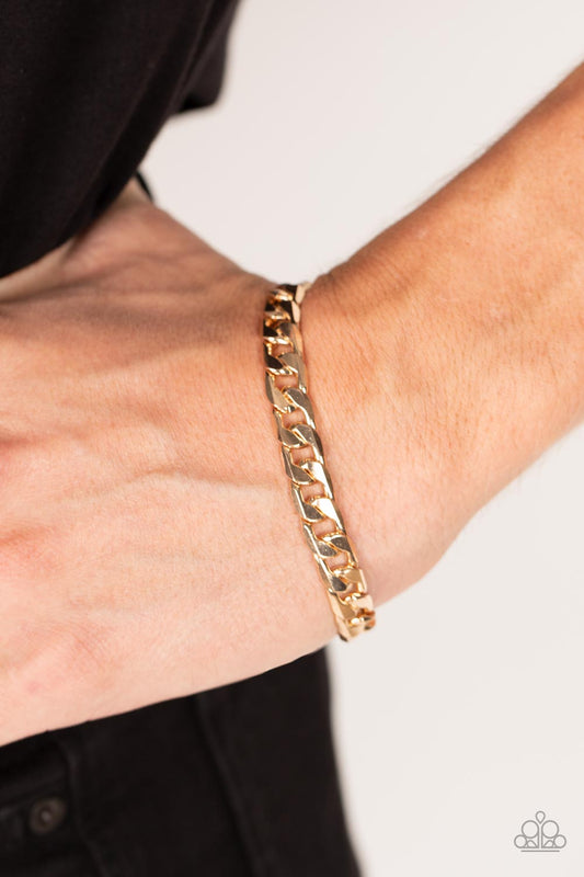 Rockstar Road - Gold Bracelet