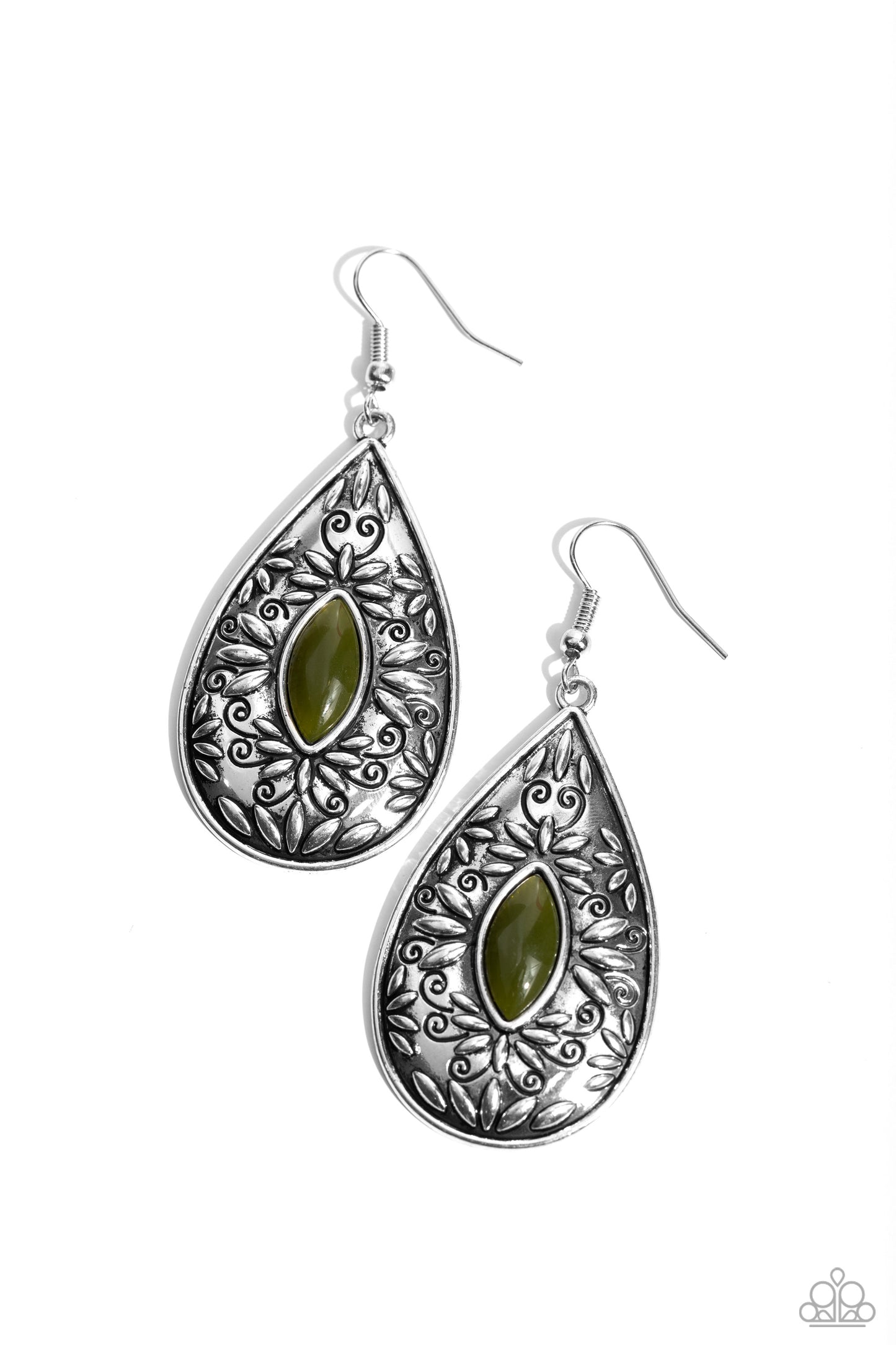 Two PERENNIALS in a Pod - Green Earring