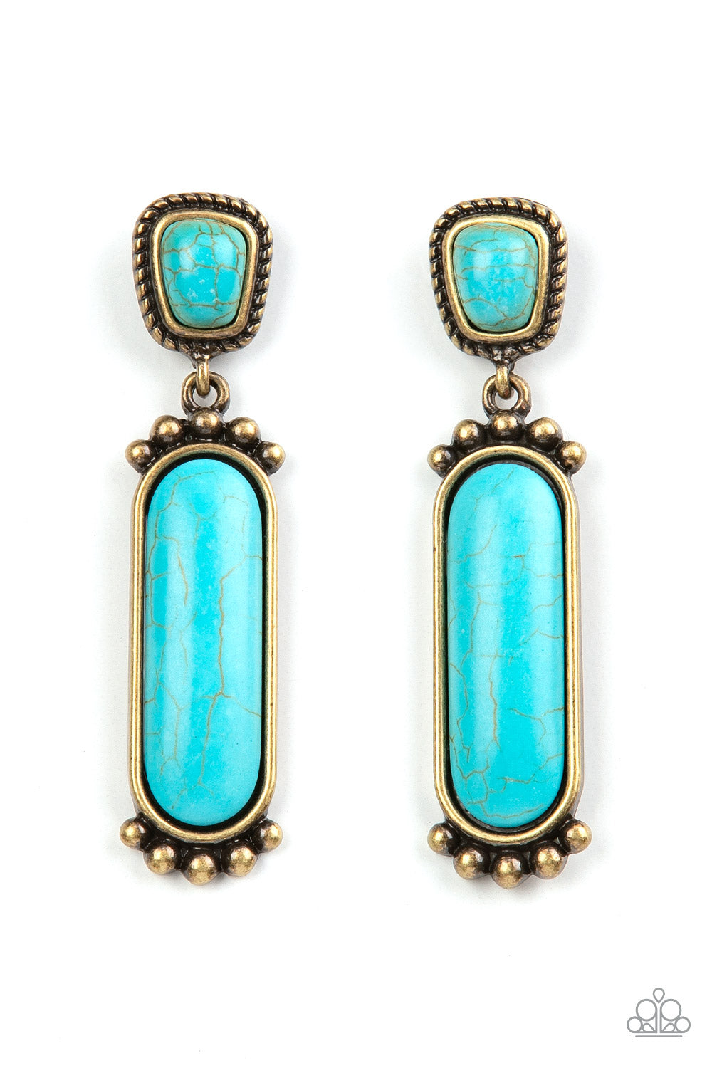 Southern Charm - Brass Earring