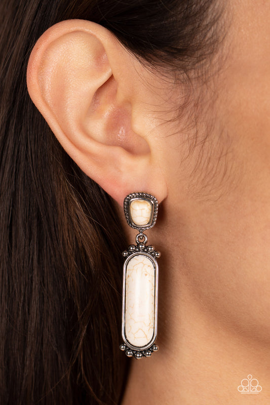 Southern Charm - White Earring