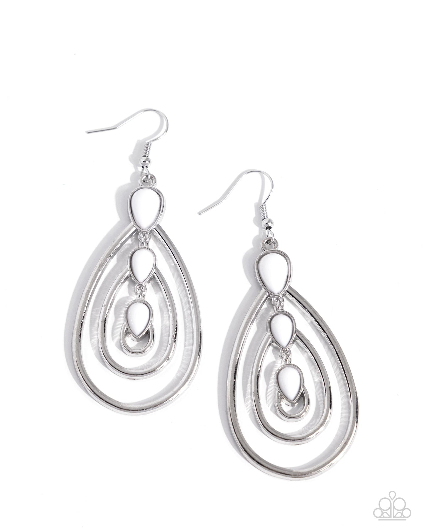 Sweat and TIERS - White Earring