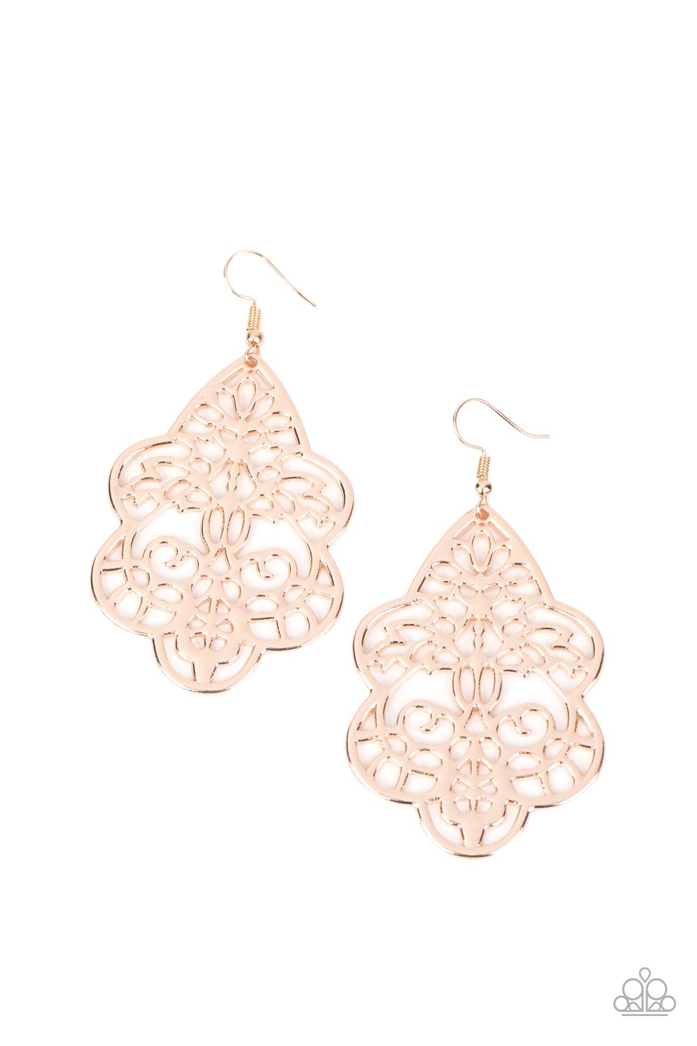 Festive Foliage - Rose Gold Earring