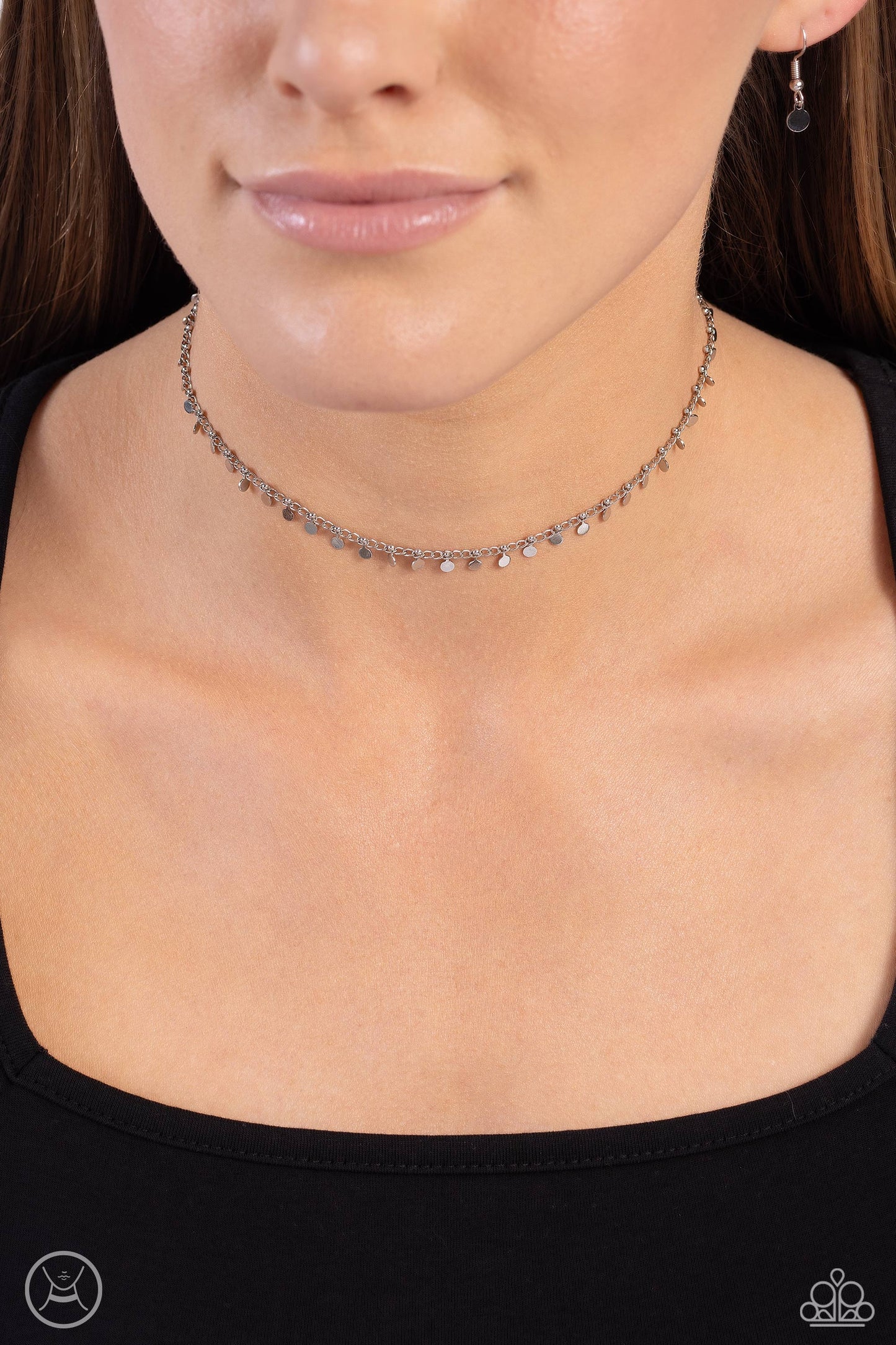 Spotlight Spunk - Silver Necklace