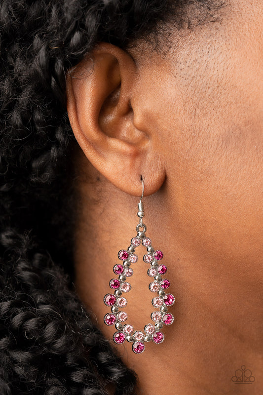 Its About to GLOW Down - Pink Earring