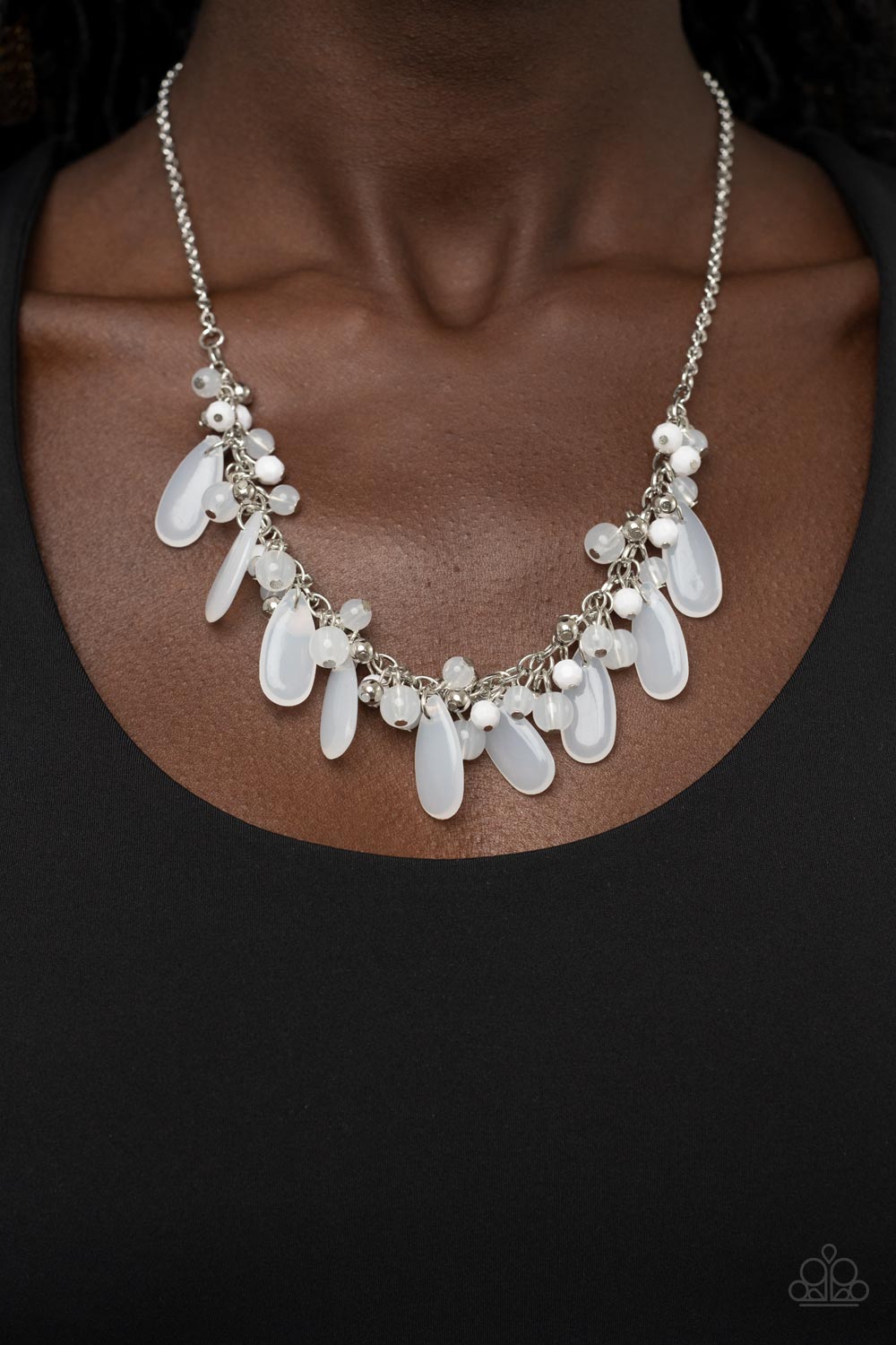 Bahama Mama Mode - White Necklace