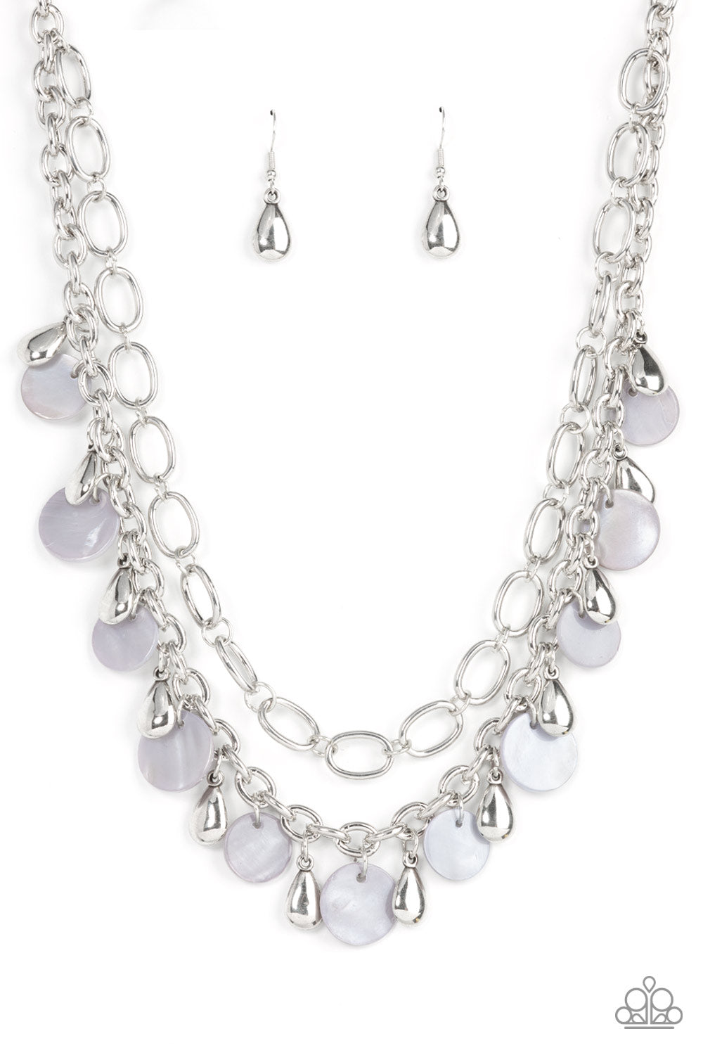 Beachfront Fabulous - Silver Necklace