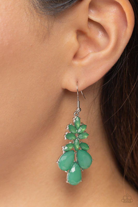 Fashionista Fiesta - Green Earring