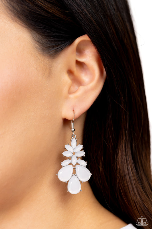 Fashionista Fiesta - White Earring