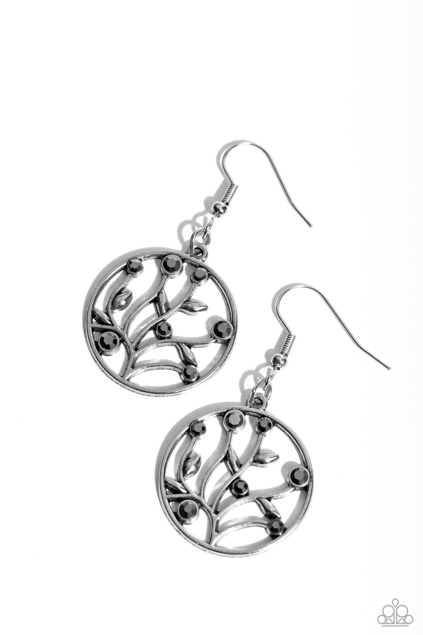 Bedazzlingly Branching - Silver Earring