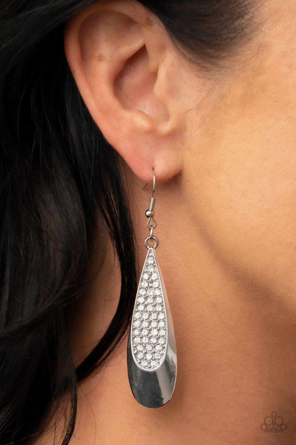 Prismatically Persuasive - White Earring