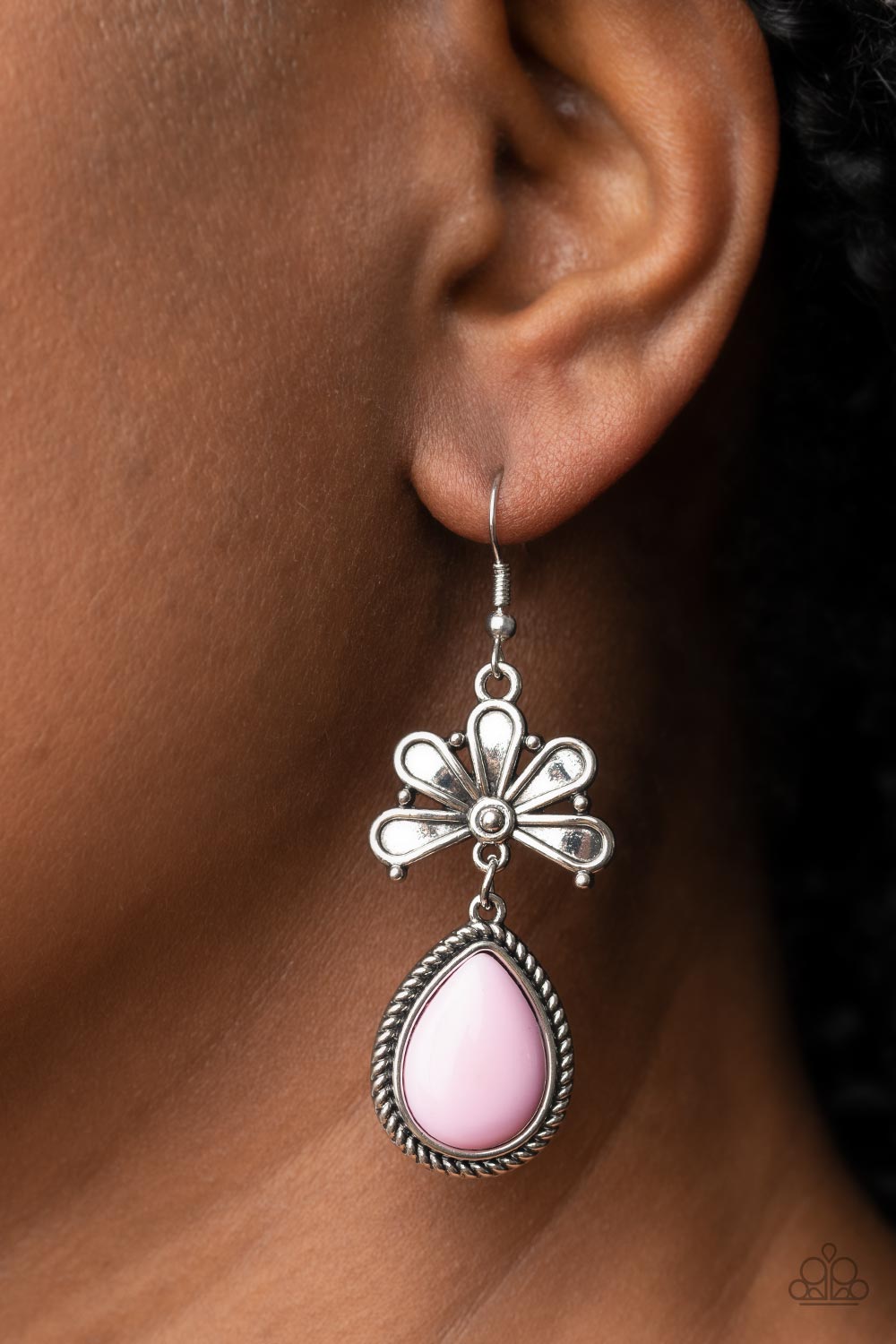 Brightly Blooming - Pink Earring