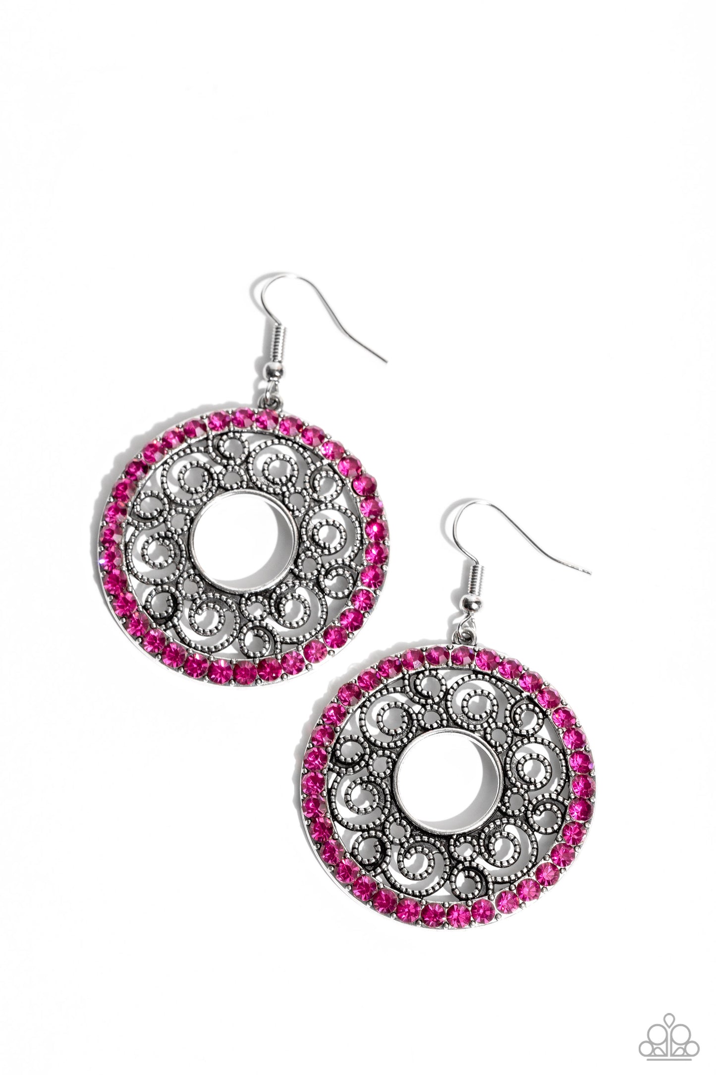 Whirly Whirlpool - Pink Earring