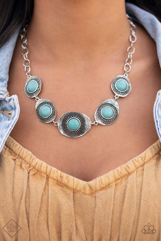 Homestead Harmony - Blue Necklace - Fashion Fix March 2022