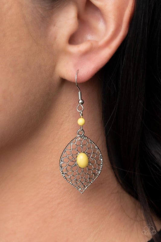 Perky Perennial - Yellow Earring