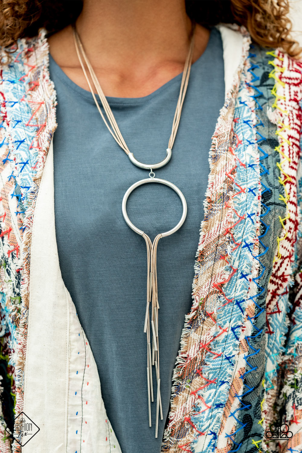 Trending Tranquility - Brown Cord Necklace - Fashion Fix December 2021