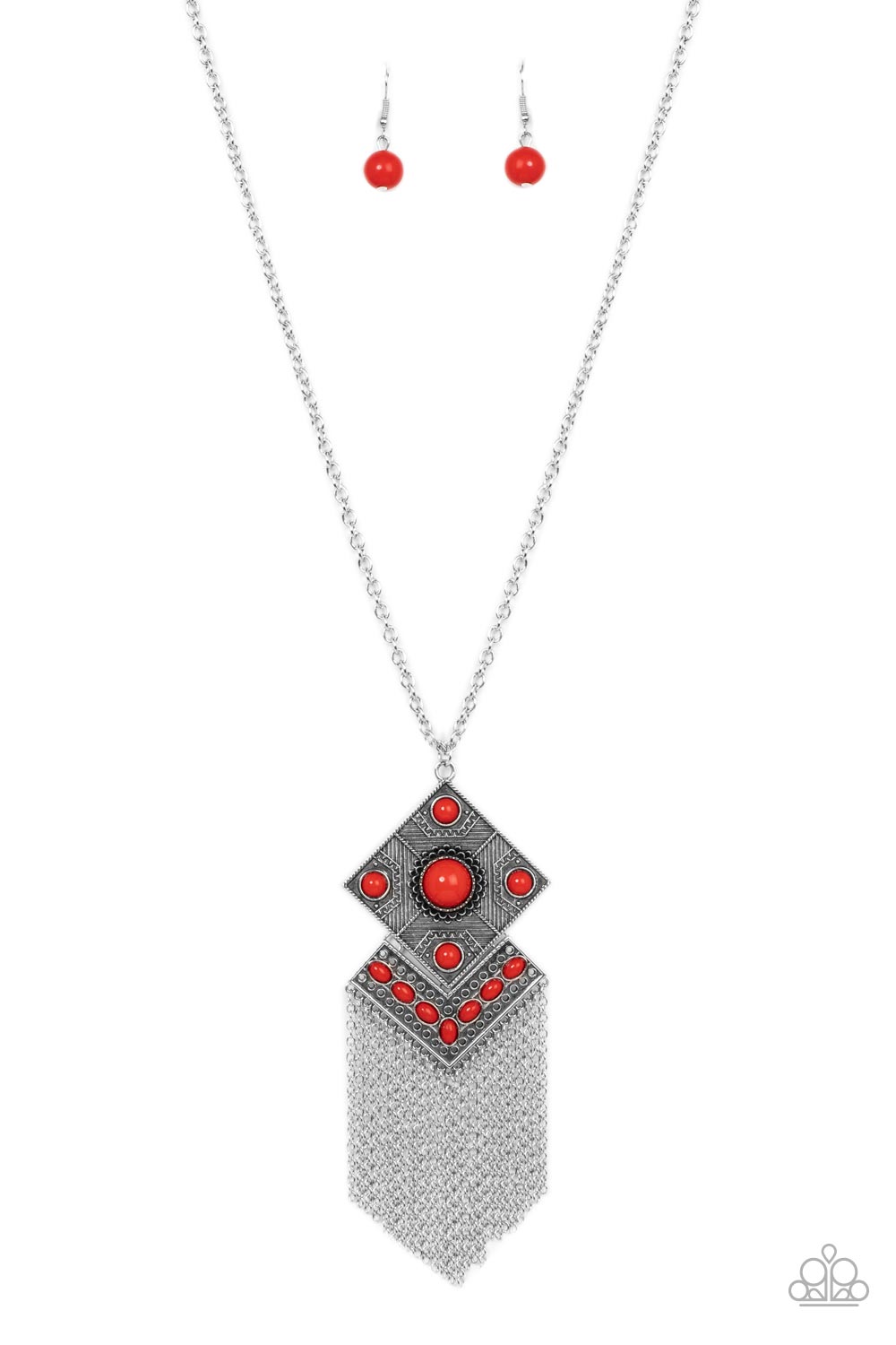 Kite Flight - Red Necklace