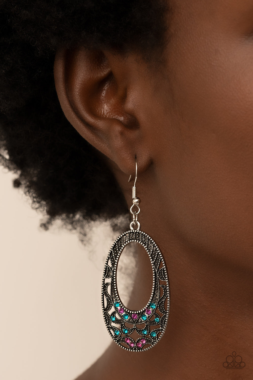 Colorfully Moon Child - Multi Earring