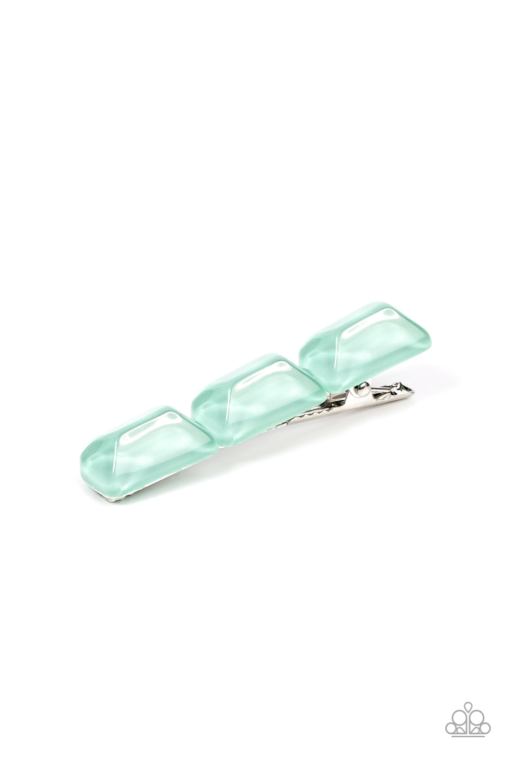 Gemstone Glimmer - Green Hair Clip