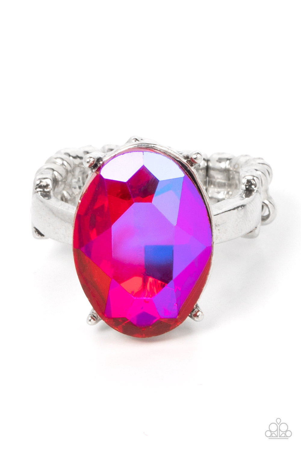 Updated Dazzle - Pink Iridescent Ring