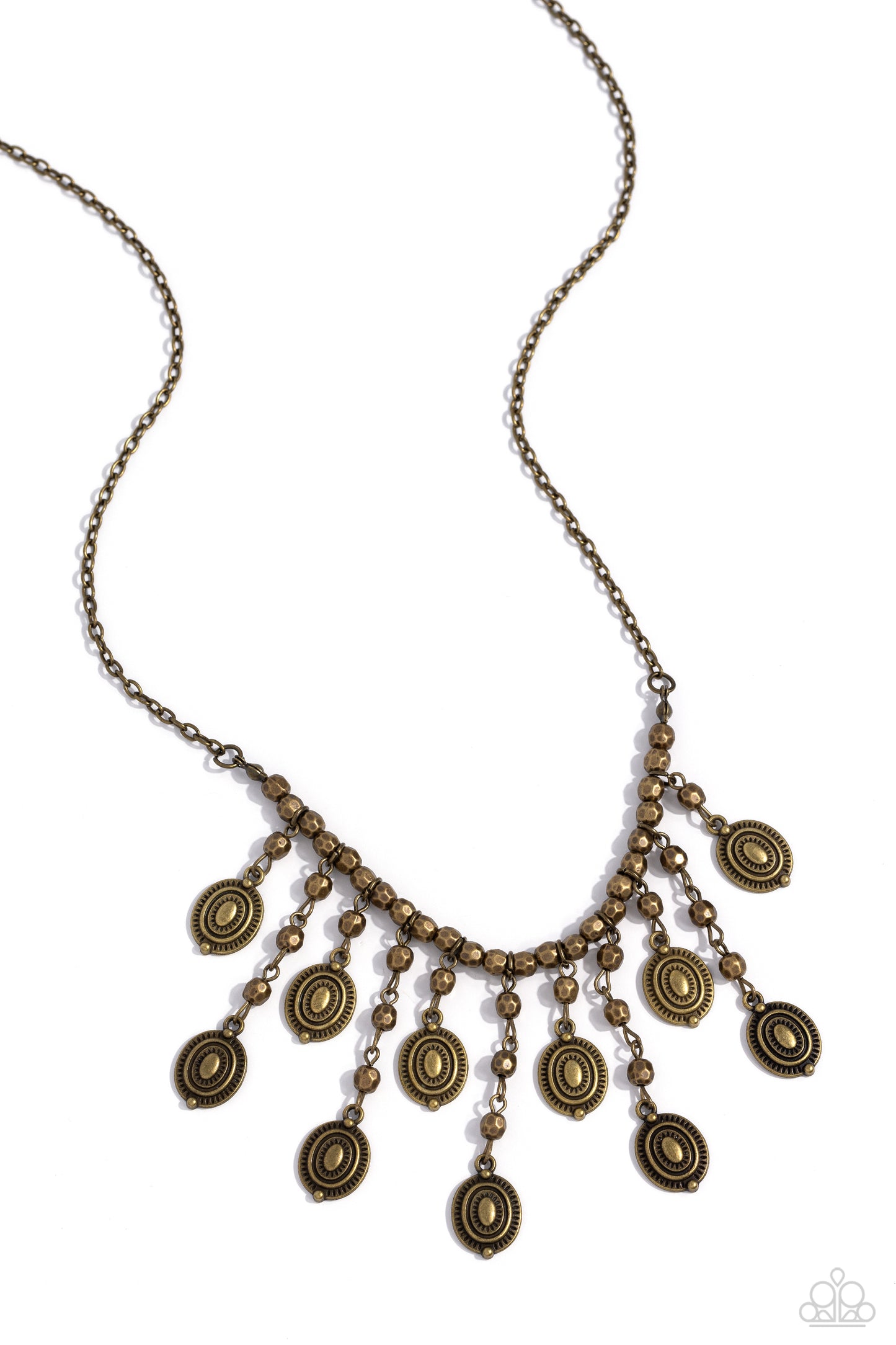 Leave it in the PASTURE - Brass Necklace