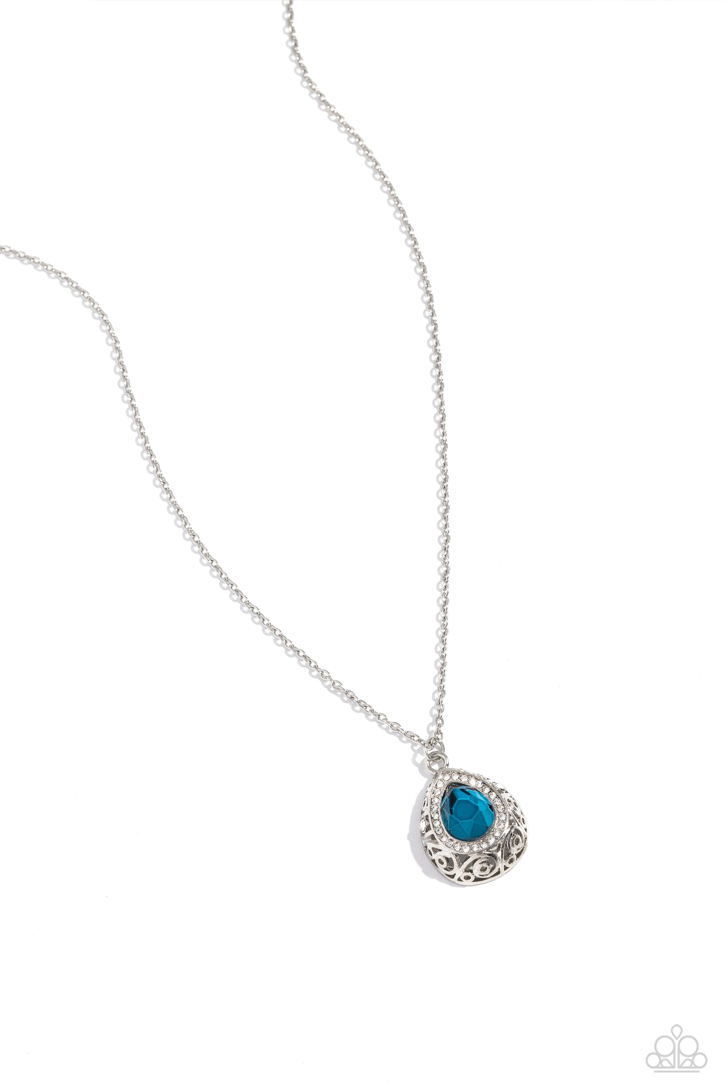 Gracefully Glamorous - Blue Necklace