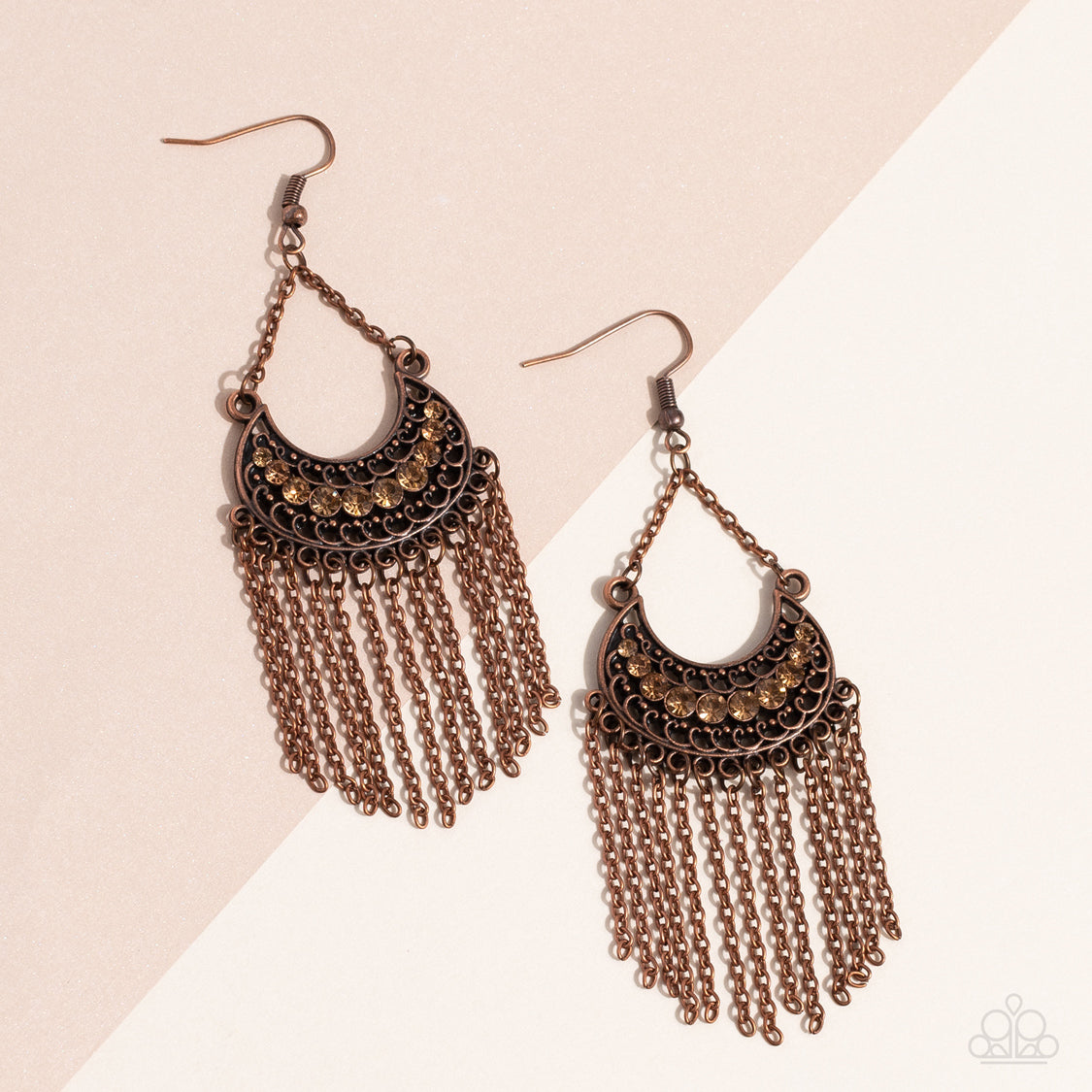 Greco Goddess - Copper Earring