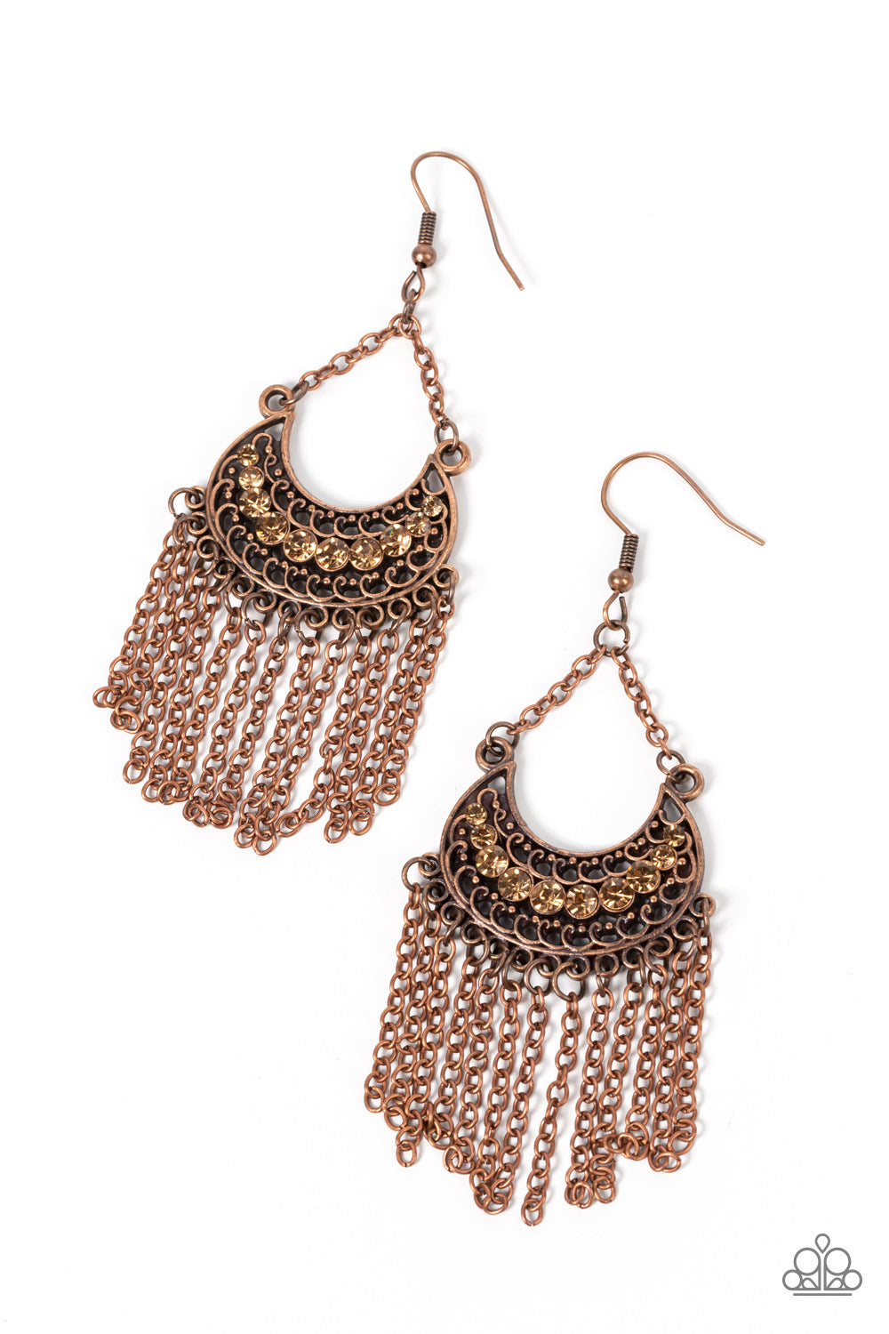 Greco Goddess - Copper Earring