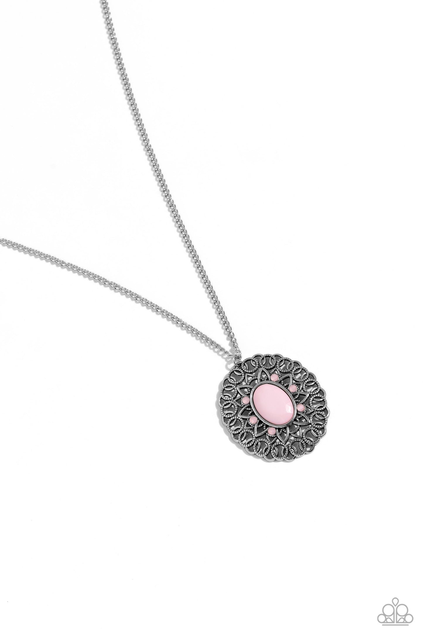 Solar Stunner - Pink Necklace