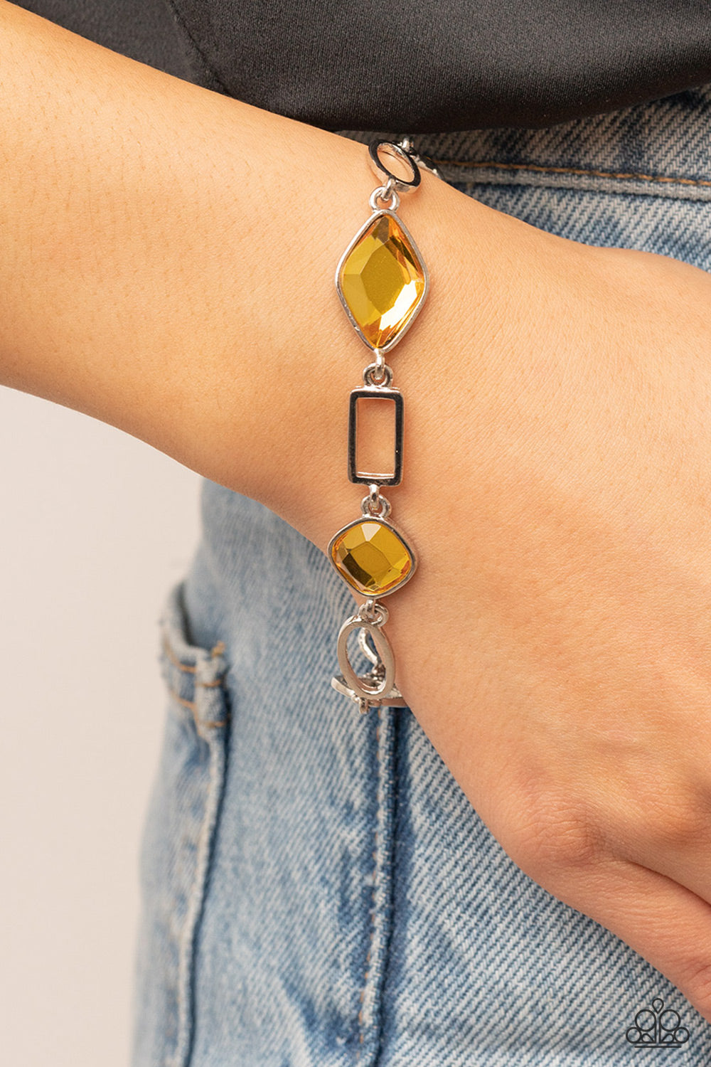 Dazzle for Days - Yellow Bracelet