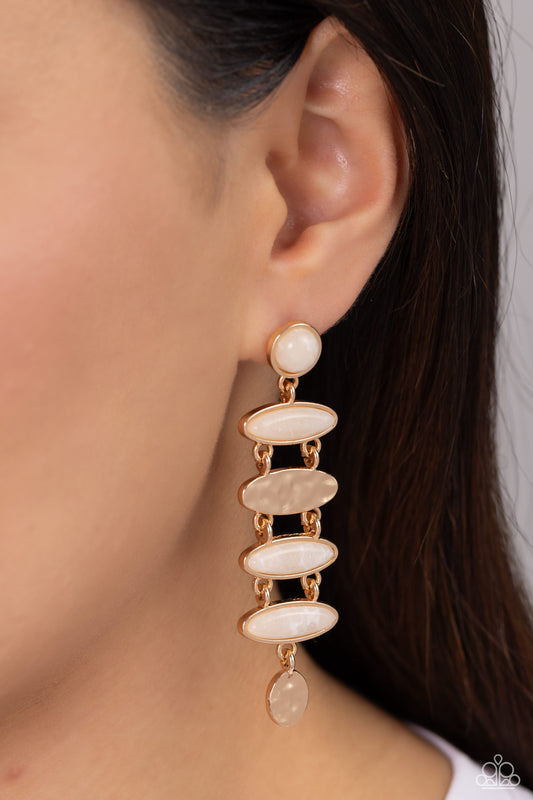 Rustic Reverie - Gold Earring