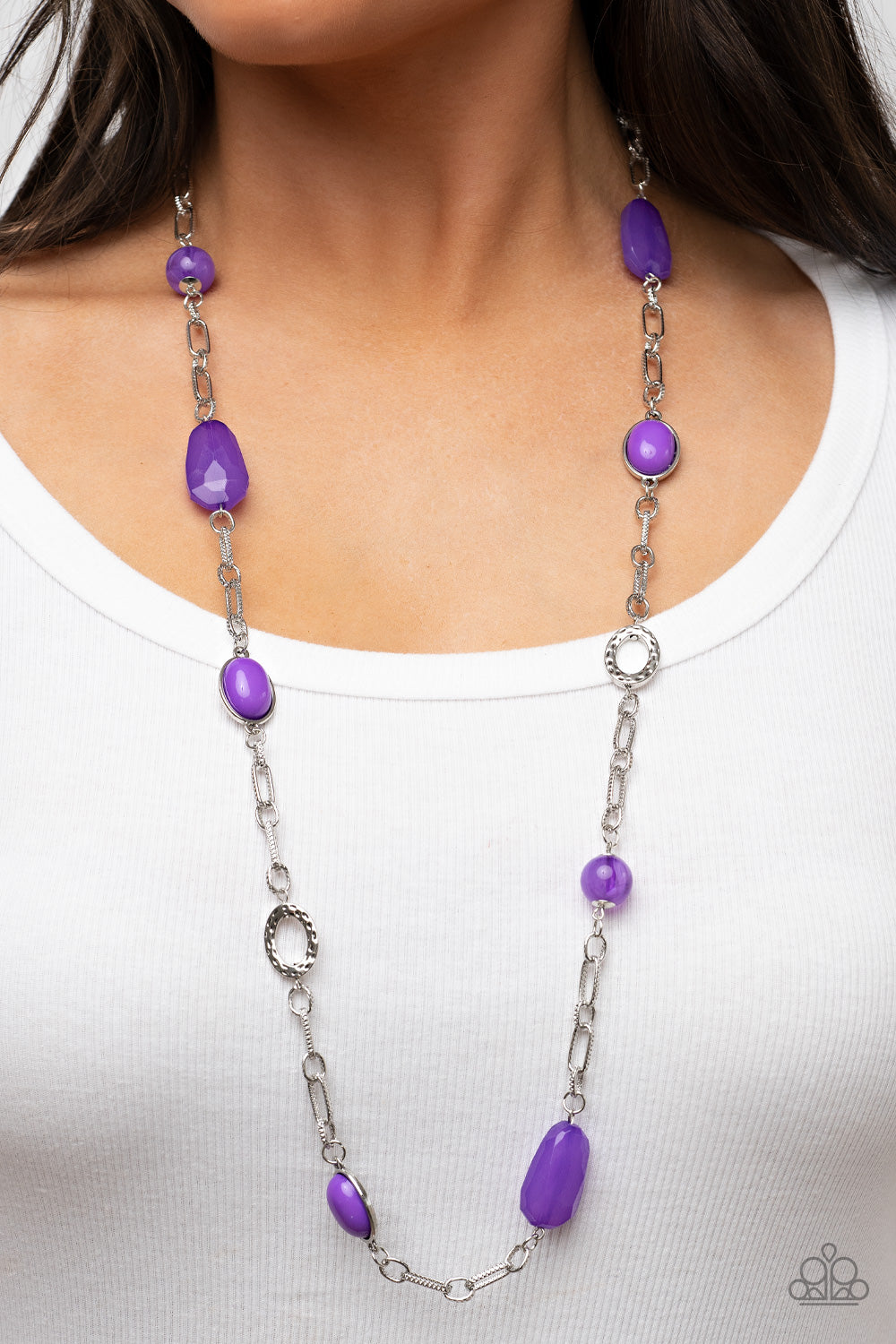 Barcelona Bash - Purple Necklace