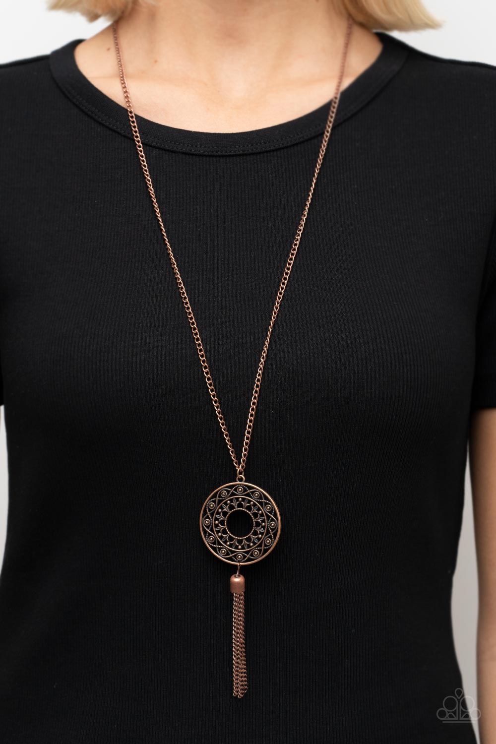 Tai Chi Tassel - Copper Necklace