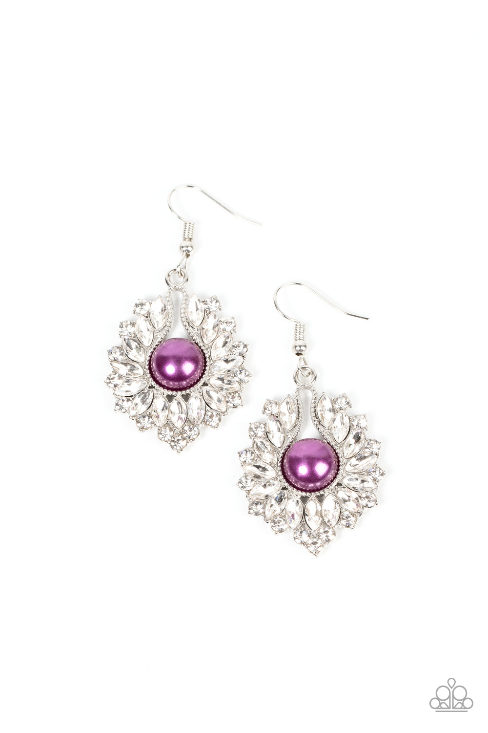 Crowns Required - Purple Earrings