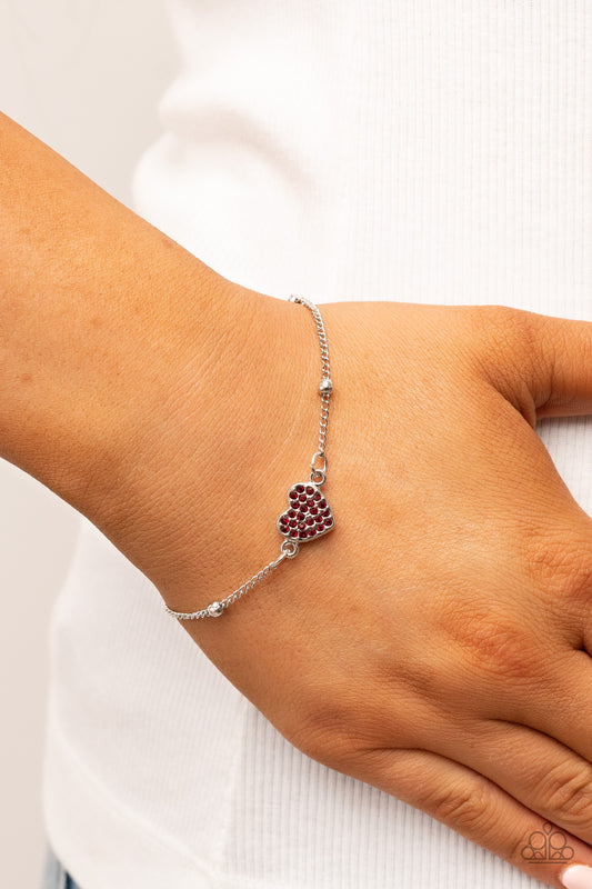 Heartachingly Adorable - Red Bracelet