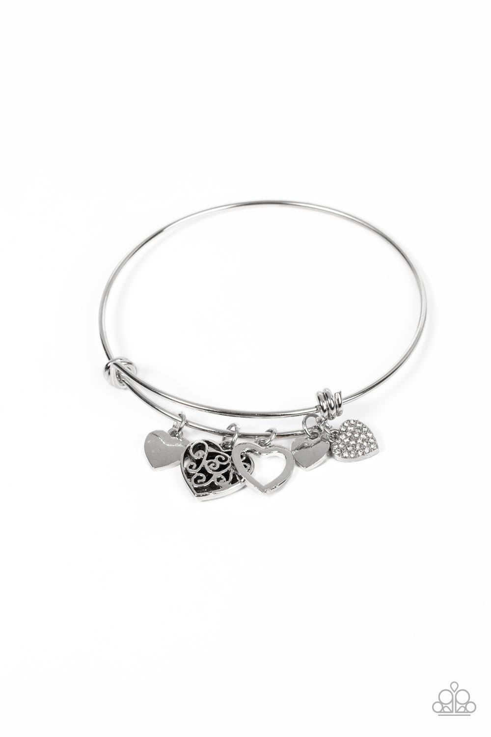 Im Yours - White Charm Bracelet