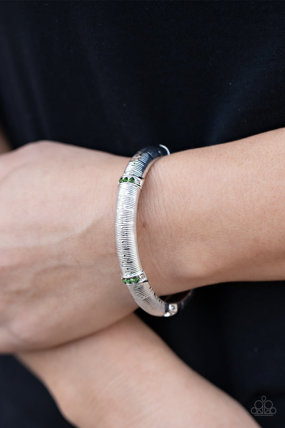 A Dash of Dazzle - Green Bracelet