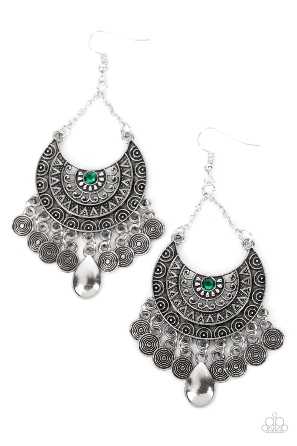 Lunar Allure - Green Earring