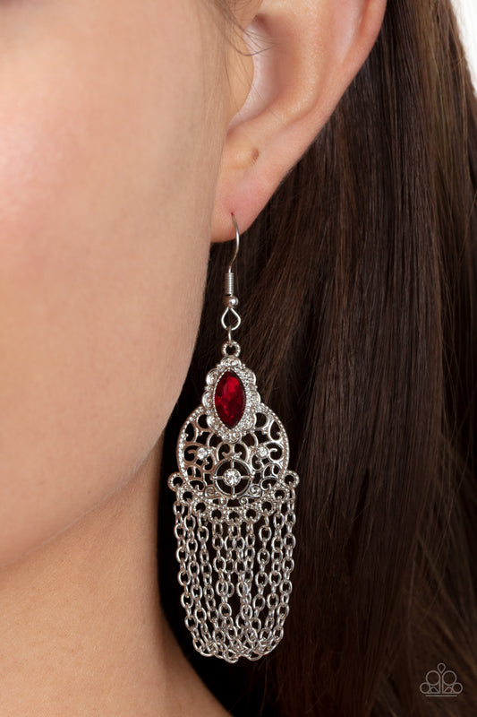 Pressed for CHIME - Red Earring