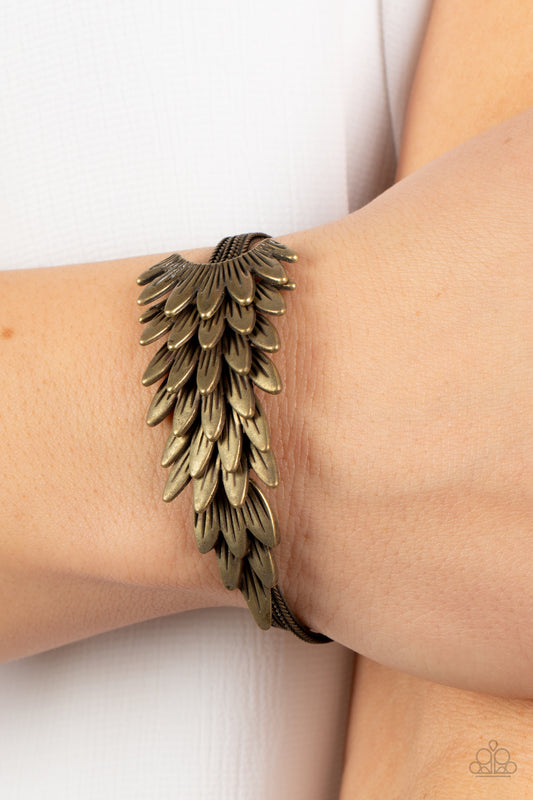 BOA and Arrow - Brass Bracelet