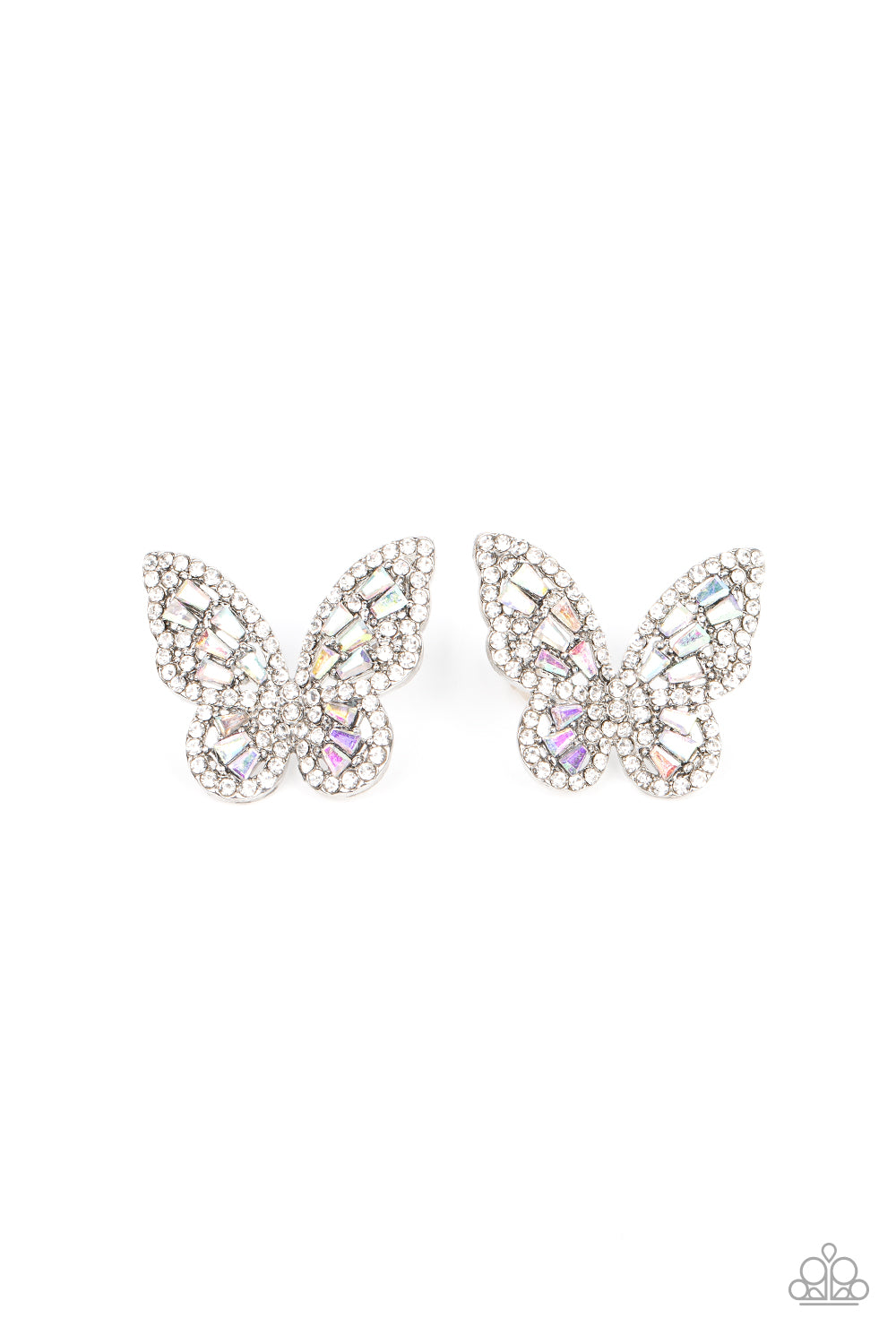 Smooth Like FLUTTER - Multi Iridescent Butterfly Earring