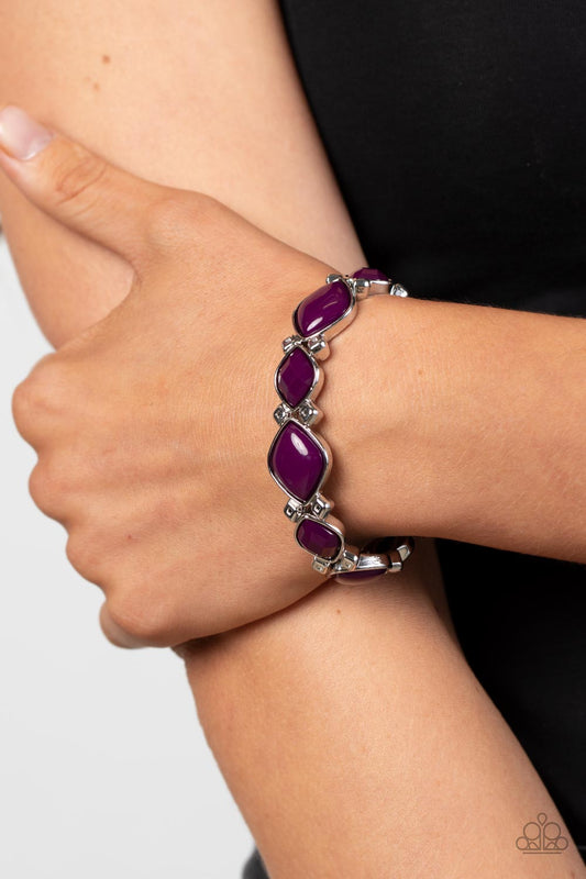 Boldly BEAD-azzled - Purple Bracelet