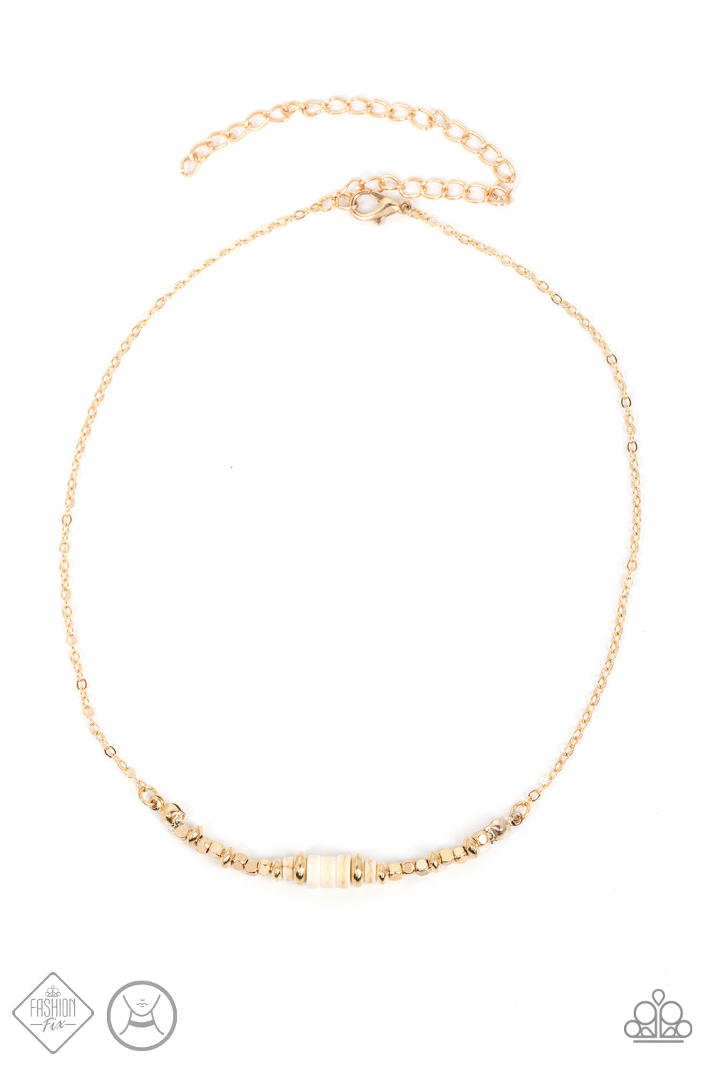 Retro Rejuvenation - Gold Necklace - Fashion Fix - March 2022