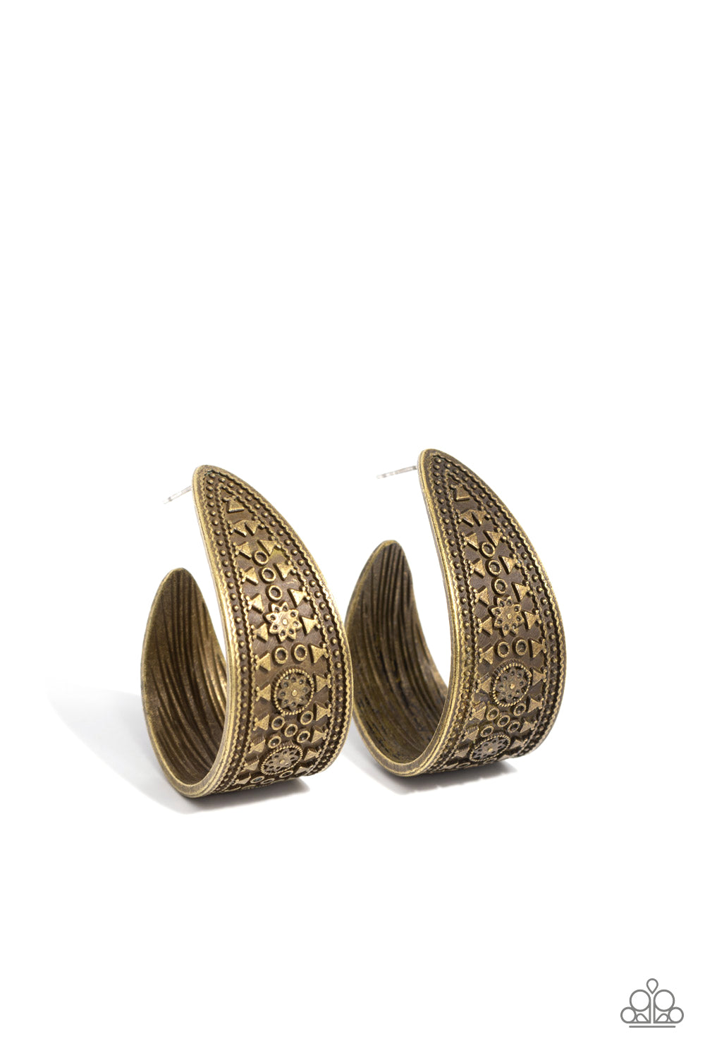 Marketplace Mixer - Brass Earring