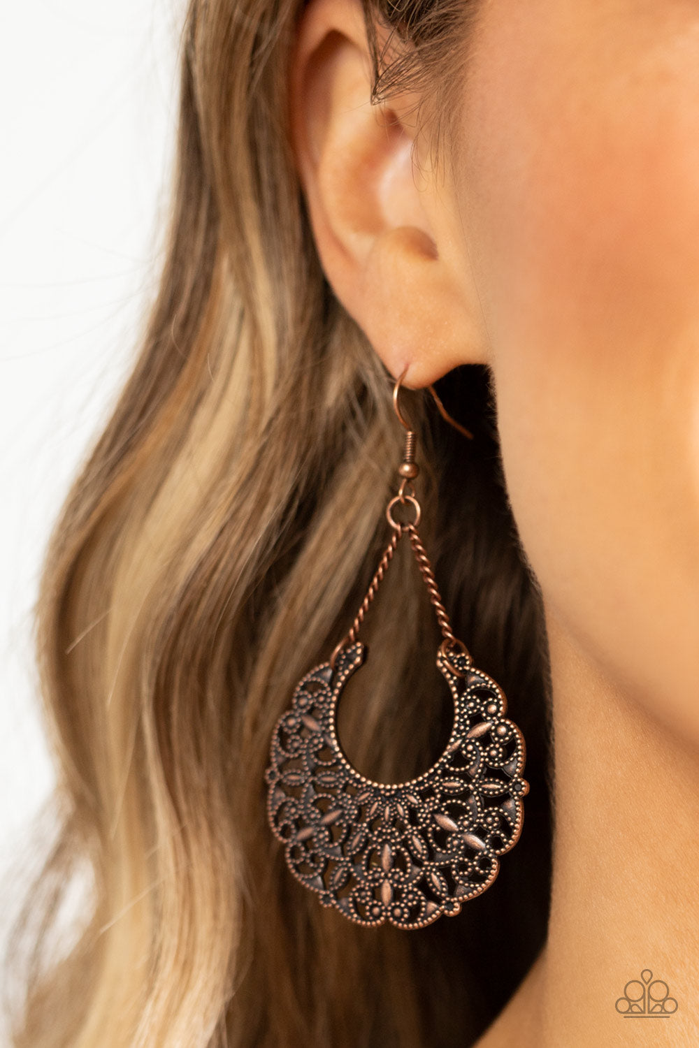 Country Cornucopia - Copper Earring